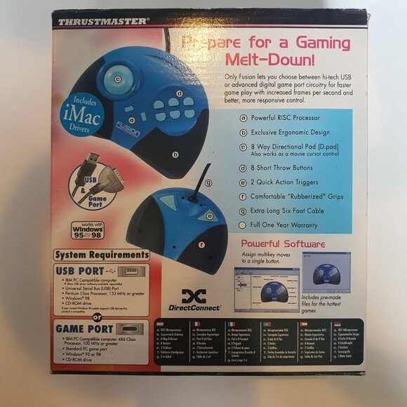 Thrustmaster Fusion Gamepad Retro 6-Button With USB Adapter - Picture 2 of 5